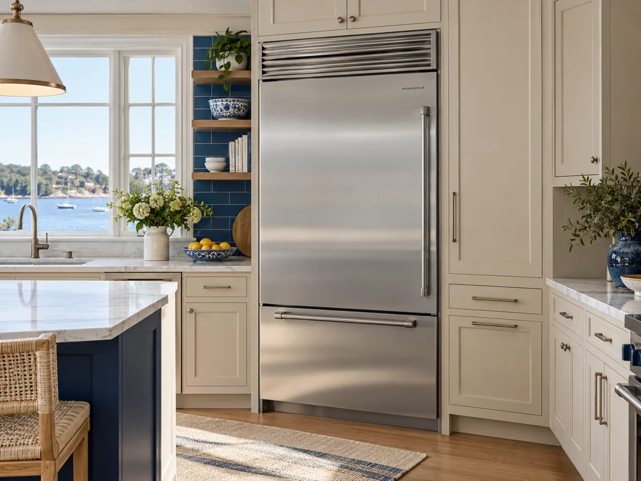 Illustration of a Monogram refrigerator