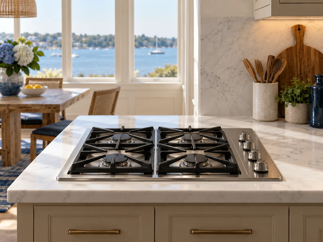 Illustration of Viking cooktop