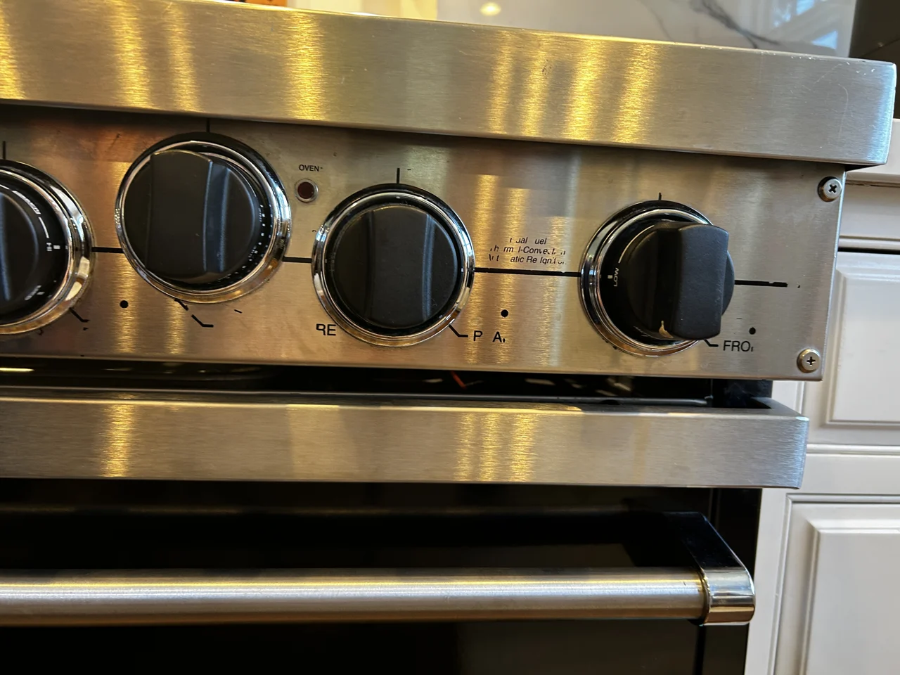 Range controls up close from the owner’s work archive
